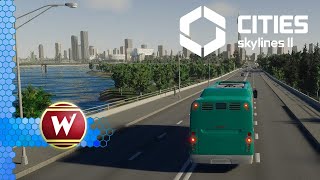 CITIES SKYLINES 2  Relaxing Ride 6  Bus 16  Megalopolis Königstein over 200 000 Citizens [upl. by Alomeda940]