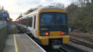 Class 465 departs Lenham [upl. by Eiramait98]