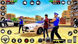 US police car attack the grup of criminal US police panishment Android 3d gameplay [upl. by Xila893]