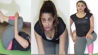 Surveen Chawla  workout  Gym  Sacred Games [upl. by Cariotta]