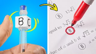 BEST SCHOOL HACKS amp CRAFTS THAT MAKE STUDYING EASY 🏫 [upl. by Icnan]