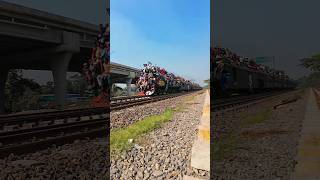 Most overcrowded Train in the World  Ijtema train 2024 bangladeshrailway [upl. by Cohe839]