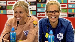 Sarina Wiegman and Leah Williamson prematch press conference  England Women v Germany Women [upl. by Neomah]