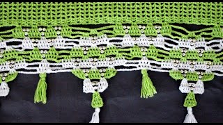 Door Hanging Toran Making at Home  Woolen Toran New Design  Moti Toran Crochet [upl. by Aneehsirk213]