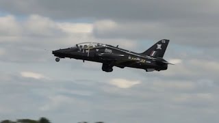 Hawker Siddeley Hawk T1 Royal Air Force RAF departure on Monday RIAT 2014 Airshow [upl. by Glenda]