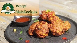 Maiskoekjes Indonesisch recept Frikadel jagung djagoeng [upl. by Rabi]