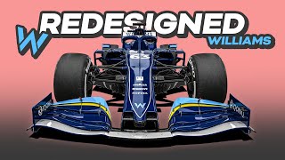 My REDESIGN of the 2021 Williams Formula 1 Car [upl. by Eahsan]