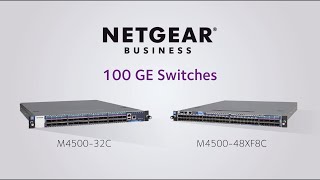 NETGEAR M4500系列Pro AVIPSANServer Farm專用的100G交換器 [upl. by Ayanej]