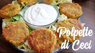 POLPETTE di CECI  SOLO 3 INGREDIENTI senza uova economici facili e veloci  Hamburger di ceci [upl. by Faythe]