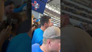 Lets Go Lions Chant in Dallas [upl. by Ymerej786]