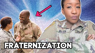 Who NOT to date in the ARMY What is FRATERNIZATION in the military [upl. by Ahseer]