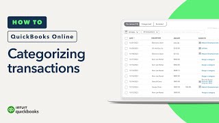 How to categorize transactions in QuickBooks Online [upl. by Elah]