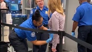 Females TSA pat down results in vagina groping [upl. by Seow]