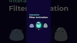 Interactive SVG Filter Animation  SVGator [upl. by Stesha]