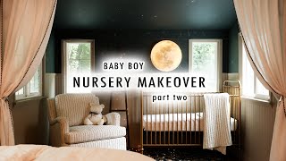 NURSERY MAKEOVER Vintage Collected amp Inspired for Baby Boy Part 2  BEFORE amp AFTER [upl. by Arbrab]