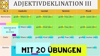 Adjektivdeklination mit Nullartikeln  Deutsche Grammatik [upl. by Godiva]