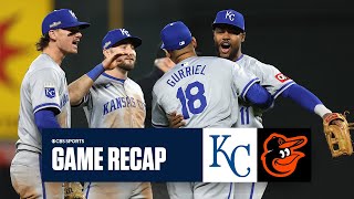 Royals SWEEP Orioles win first playoff series since 2015  Game Recap [upl. by Aneg]