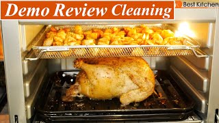 Ninja Foodi XL Pro Air Fry Oven DEMO REVIEW CLEANING [upl. by Joslyn]