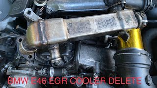 BMW E46 EGR COOLER DELETE FOR 330CD M57N M47 DIESELS [upl. by Gautier642]