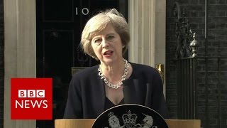 Theresa May First speech as Prime Minister  BBC News [upl. by Enehs999]