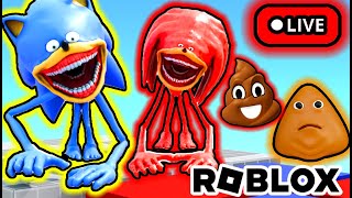 POU JUGANDO ROBLOX CON SUSCRIPTORES EN VIVO 🔴 Juegos y Gameplays Shin Sonic con Chocolate Gamer [upl. by Dom]