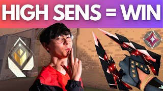 Reasons Why HIGH SENSITIVITY is BETTER in Valorant [upl. by Mehalick]