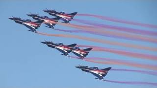 中国空军八一飞行表演队 China Air Force August 1st Aerobatic Team Air Show China 2010 [upl. by Therron]