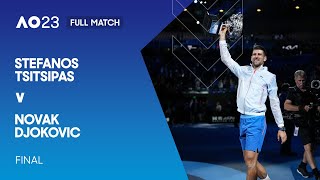 Stefanos Tsitsipas v Novak Djokovic Full Match  Australian Open 2023 Final [upl. by Neerol597]