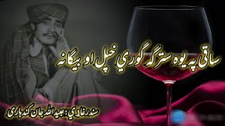 Obaid Ullah Jan Kandahari  ساقی په يوه سترګه ګوري خپل او بيګانه  Saqi Pa Yewa Starga Gori [upl. by Aloiv]