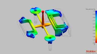 Siemens NX Advance easy mold flow simulation fill analysis [upl. by Mihcaoj]