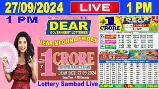 Nagaland Lottery Sambad Live 1pm 27092024  Lottery Live [upl. by Gloriane]