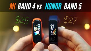 Mi Band 4 vs Honor Band 5  Ultimate Budget Smartband SHOWDOWN [upl. by Conover]