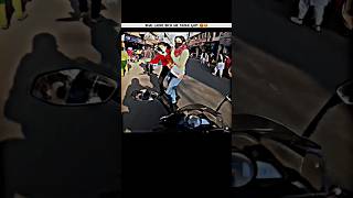 pulser rs 200 crash 🥵 on market 😡 viral vlog motovlog reels zx10r bikelover bikelife [upl. by Lenee330]