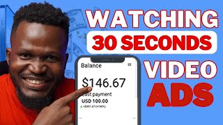 Earn 1 Every 30 Seconds Watching Video Ads Online  Make Money Online [upl. by Annig]