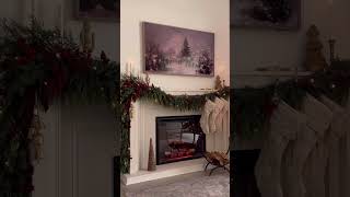 Christmas 2024 fireplace mantel reveal [upl. by Aynot]