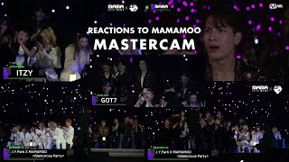 MAMA 2019 Master Cam  All Artist Reactions to MAMAMOOs Performance [upl. by Abbey]