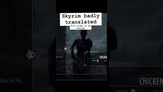 Skyrim badly translated skyrim skyrimmods googletranslate shorts skyrimanniversaryedition [upl. by Nevur882]