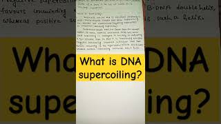 DNA supercoiling molecularbiology biology zoology shortsfeed shorts ytshorts [upl. by Porter]