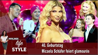 Micaela Schäfer glamouröse 40Geburtstagsfeier [upl. by Even]