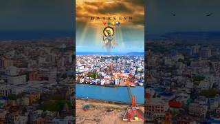 Dwarka Temple Drone View  Dwarka Temple Gujarat  Dwarka Temple Status  shorts trending [upl. by Vivle]