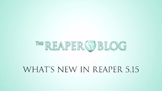 Whats new in REAPER 515  Waves plugins floating point peaks ripple edit [upl. by Ienttirb]