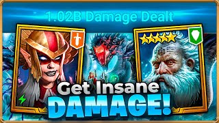 Get 1 BILLION DAMAGE In HYDRA Clan Boss Raid Shadow Legends Yannica  Wixwell [upl. by Barn]