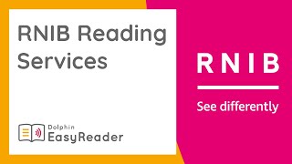 Access RNIB Reading Services with the FREE EasyReader App [upl. by Atekin]