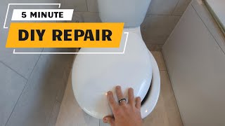 Loose toilet seat cover EASY FIX [upl. by Nuhsyar]