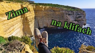 Zima na klifach  Gozo aktywnie Spacer od Xlendi Bay do klifów Sanap [upl. by Molloy263]