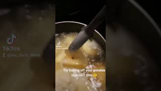 Boiling skin off of potatoes [upl. by Eulau277]