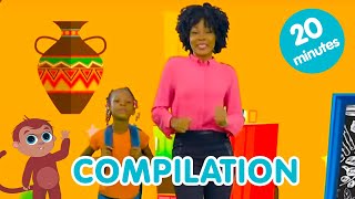 🌴 Compilation de comptine africaine pour enfants  Les amis de Boubi S1 🐒 [upl. by Martie]