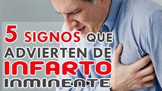 Síntomas de Infarto  5 Señales que te avisan de infarto inminente [upl. by Matrona]