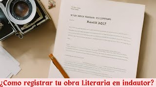 Como registrar tu obra Literaria en indautor México 🇲🇽 2023 [upl. by Ike366]