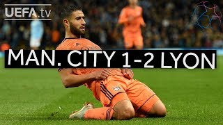 MAN CITY 12 LYON UCL HIGHLIGHTS [upl. by Arzed38]